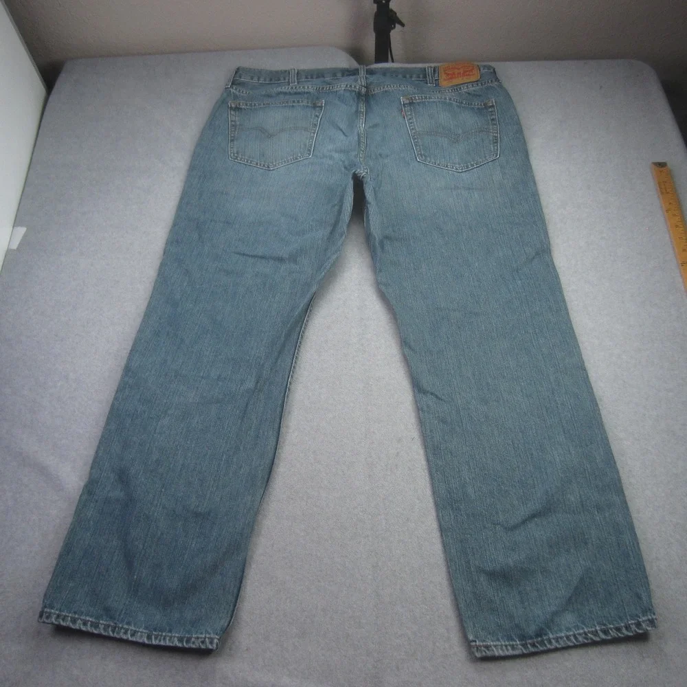 Levis 559‎ Jeans Mens 42x32 Blue Relaxed Straight Medium Wash Denim